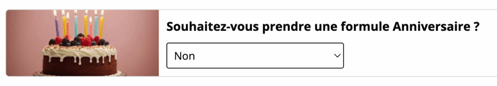 Formule anniversaire