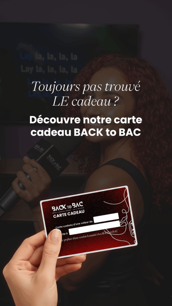 Carte cadeau BACK to BAC